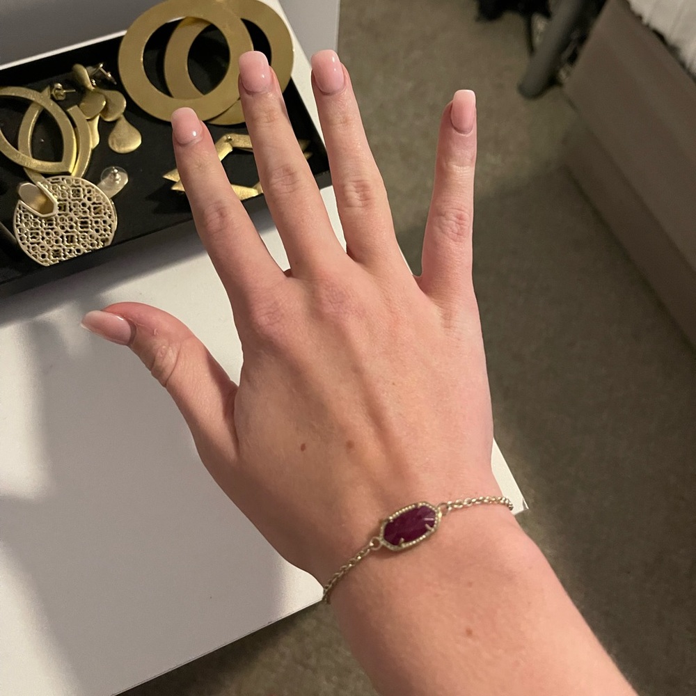 Burgundy stone kendra Scott bracelet
